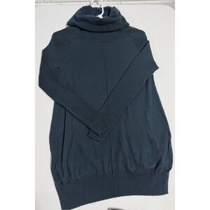 Cynthia Rowley Size S 100% Extra Fine Merino Wool Cowl Sweater Teal